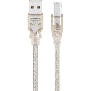 Kabel USB Goobay USB-A - USB-B 1.8 m Przezroczysty (JAB-758942)