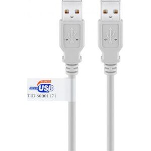 Kabel USB Goobay USB-A - USB-A 5 m Szary (JAB-854303)