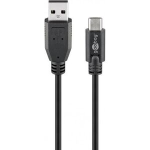 Kabel USB Goobay USB-A - USB-C 3 m Czarny (JAB-4164970)