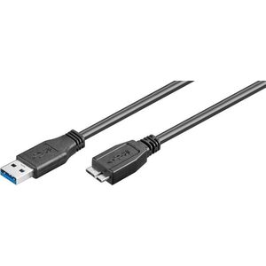 Kabel USB Goobay USB-A - microUSB 1 m Czarny (JAB-1355046)