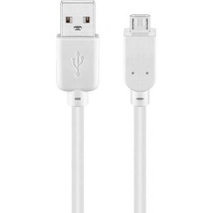 Kabel USB USB-A - microUSB 0.15 m Biały (JAB-1521963)