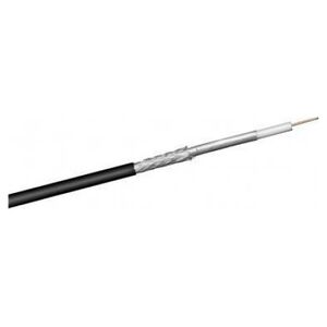 Przewód Goobay 100 dB kabel koncentryczny antenowy do zastosowań na zewnątrz budynku, ekranowanie 2x, CU, 100 m, - Długość kabla 100 m