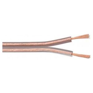 Przewód Goobay Kabel głośnikowy Przezroczysty CCA - Długość kabla 25 m