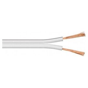 Przewód Goobay Kabel głośnikowy biały CCA - Długość kabla 25 m