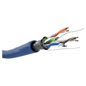 Goobay CAT 5e kabel sieciowy, F/UTP - Wersja kolorystyczna Niebieski