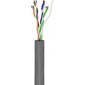 Goobay CAT 5e kabel sieciowy, U/UTP, Szary - Długość kabla 305 m