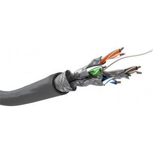 Goobay CAT 6 kabel sieciowy, S/FTP (PiMF), Szary - Długość kabla 305 m