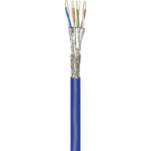 Goobay CAT 7A+ kabel sieciowy, S/FTP (PiMF), Niebieski - Długość kabla 100 m