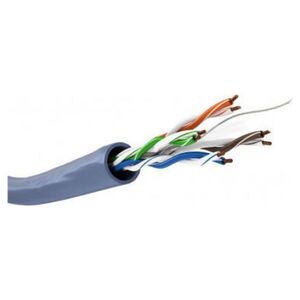 Goobay CAT 6a kabel sieciowy, U/UTP, Niebieski - Długość kabla 100 m