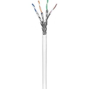 Goobay CAT 6 kabel sieciowy, S/FTP (PiMF), Biały - Długość kabla 100 m