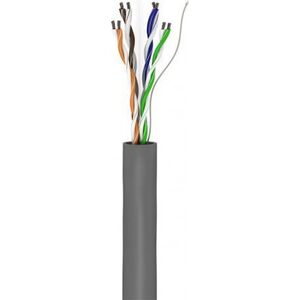 Goobay CAT 6 kabel sieciowy, U/UTP, Szary - Długość kabla 100 m