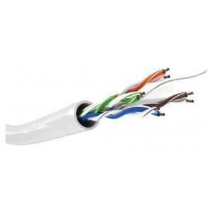 Goobay CAT 6 kabel sieciowy, U/UTP, biały - Długość kabla 100 m