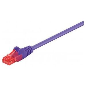 Goobay CAT 6Kabel łączący, U/UTP, Fioletowy - Długość kabla 15 m