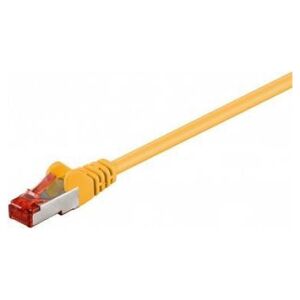 Goobay CAT 6 Kabel łączący, S/FTP (PiMF), Żółty - Długość kabla 25 m