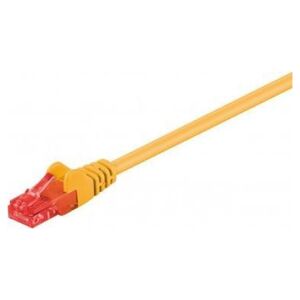 Goobay CAT 6Kabel łączący, U/UTP, Żółty - Długość kabla 15 m