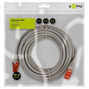 Goobay CAT 6Kabel łączący, U/UTP, Szary - Długość kabla 10 m