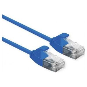 Roline Patchcord ROLINE data center UTP kat. 6A (klasa EA), LSOH, Slim, niebieski, 0,3 m