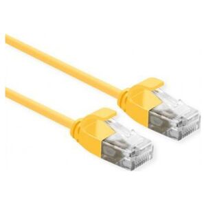 Roline Patchcord ROLINE data center UTP kat. 6A (klasa EA), LSOH, Slim, żółty, 0,5 m