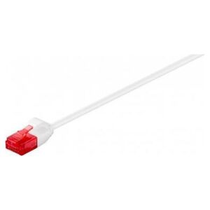 CAT 6Smukły kabel połączeniowy,U/UTP, Biały - Długość kabla 15 m