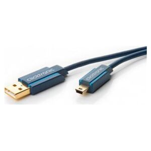 Kabel USB Clicktronic USB-A - miniUSB 1.8 m Niebieski (RB70127)