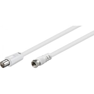Kabel Goobay Antenowy - Antenowy (F) 2.5m biały (JAB-854889)