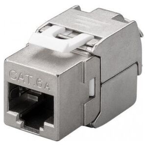 Goobay CAT 6A gniazdo Keystone RJ45 , STP, 500 MHz, slim-line
