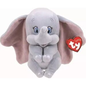 TY Ty Beanie Baby Dumbo, cuddly toy (light grey/pink, with sound)