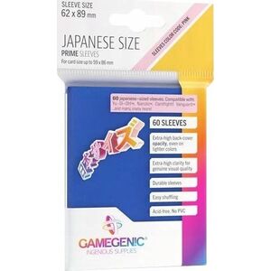 Gamegenic Gamegenic: Japanese Size Prime Sleeves (62x89 mm) 60 sztuk, Blue