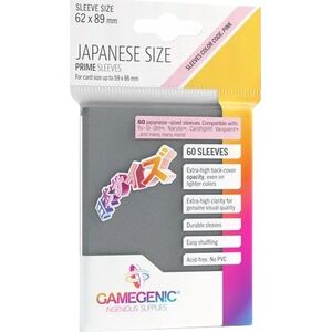 Gamegenic Gamegenic: Japanese Size Prime Sleeves (62x89 mm) 60 sztuk, Gray