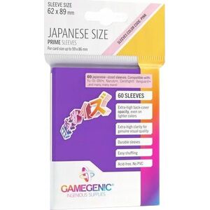 Gamegenic Gamegenic: Japanese Size Prime Sleeves (62x89 mm) 60 sztuk, Purple