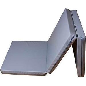 BenchK Materac gimnastyczny 3-częściowy T25 180 cm x 60 cm x 8 cm szary