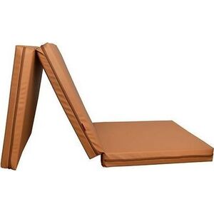 BenchK Materac gimnastyczny 3-częściowy T25 180 cm x 60 cm x 8 cm brązowy