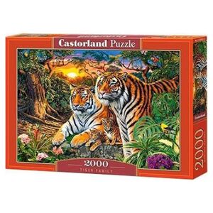 Castorland Puzzle 2000 Tiger Family CASTOR