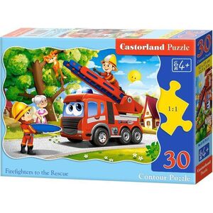 Castorland Puzzle 30 Firefighters to the Rescue CASTOR