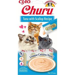 Churu Przysmak CHURU Tuńczyk z przegrzebkami kot 4x14g