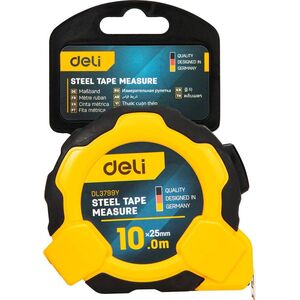 Deli Miara zwijana Deli Tools EDL3799Y, 10m/25mm (żółta)