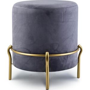 Affek Design LILY Puf ciemny szary h46x42cm