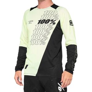 100% Koszulka męska 100% R-CORE Jersey długi rękaw yellow black roz. L (NEW 2021)