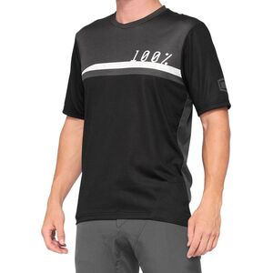100% Koszulka męska 100% AIRMATIC Jersey krótki rękaw black charcoal roz. S (NEW 2021)