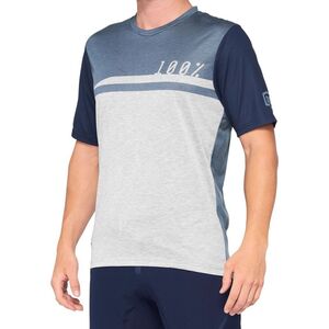 100% Koszulka męska 100% AIRMATIC Jersey krótki rękaw steel blue grey roz. L (NEW 2021)