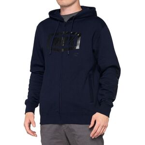 100% Bluza męska 100% SYNDICATE Hooded Zip Sweatshirt Navy Black roz. XL (NEW)