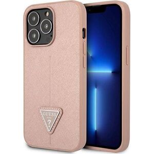 Guess Guess GUHCP13LPSATLP iPhone 13 Pro / 13 6,1" różowy/pink hardcase SaffianoTriangle Logo
