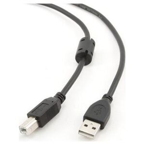 Kabel USB Gembird USB-A - USB-B 3 m Czarny (CCFB-USB2-AMBM-3M)