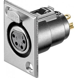 Zalane gniazdo mikrofonowe, 4 Pin - Styki 4 Pin