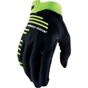 100% Rękawiczki 100% R-CORE Gloves Black Lime - S (długość dłoni 181-187 mm) (NEW 2022)