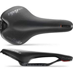 Selle Italia Siodło SELLE ITALIA FLITE BOOST KIT CARBONIO S (id match - S1) carbon +10mm 7x9, fibra-tek, czarne (DWZ)