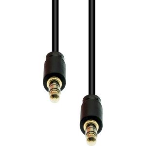 Kabel ProXtend Mini-Jack 3-Pin Slim Cable M-M Black 1M