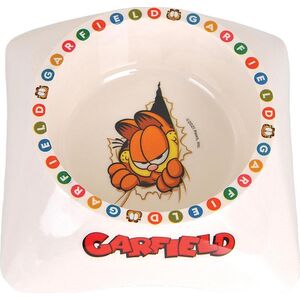 Garfield Garfield, miska z melaminy dla kota, biała/szara