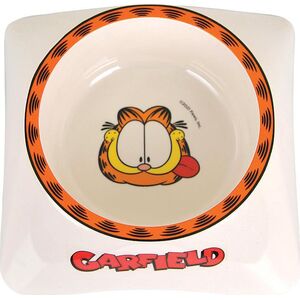 Garfield Garfield, miska z melaminy dla kota, biała/szara