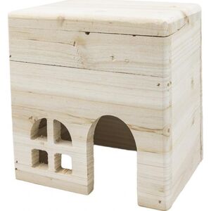 Panama Pet Domek dla gryzoni, jasne drewno, 15x12x15cm